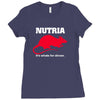 nutria its whats for dinner Ladies Fitted T-Shirt