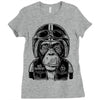 monkey in the motorcycle Ladies Fitted T-Shirt