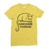 awesome possum Ladies Fitted T-Shirt