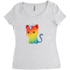 the magical kittencorn Women's Triblend Scoop T-shirt