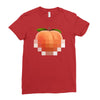 peach t Ladies Fitted T-Shirt