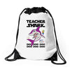 Teacher Shark Doo Drawstring Bags