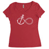 infinity knot anchor rope Women's Triblend Scoop T-shirt