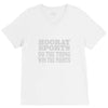 hooray sports win points V-Neck Tee