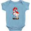 mario licking toad Baby Onesie