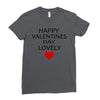 happy valentine day lovely Ladies Fitted T-Shirt