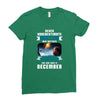 Never Underestimate A Man Who Watches Lost in Space And Was Born in De Ladies Fitted T-Shirt