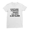 all about halloween. Ladies Fitted T-Shirt