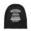 Super Cool Stepmom Of A Freaking Awesome Grandson Baby Beanies