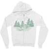 Camping Green Zipper Hoodie