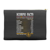 Scorpio Facts Zodiac Accessory Pouches