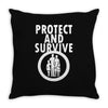 protect and survive Throw Pillow