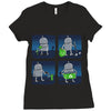 saving the world, one small step at a time Ladies Fitted T-Shirt