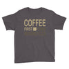 coffee then motorcycles Youth Tee