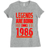 legends are born in 1986 hoodie Ladies Fitted T-Shirt