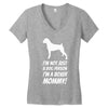 not just a dog person i'm a boxer mommy! Women's V-Neck T-Shirt