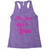 this mom hugs kiss es Racerback Tank