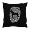 boxer fingerprint Throw Pillow