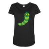 green animal Maternity Scoop Neck T-shirt