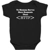 yo momma serves more requests than http Baby Bodysuit