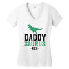 Daddysaurus Women's V-Neck T-Shirt