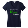 probably best welder in the world Women's V-Neck T-Shirt