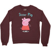peppa pig sister pig Crewneck Sweatshirt