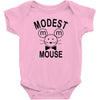 modest mouse rock band black hooded sweatshirt Baby Onesie