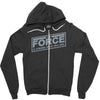 the force is strong with this one Zipper Hoodie