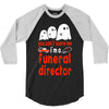 can't scare me halloween funeral direct 3/4 Sleeve Shirt