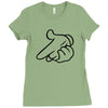 mickey pistol hands gun hip hop mens r&amp;b gangsta banksy grey t shirt s Ladies Fitted T-Shirt