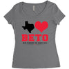 Texas Loves Beto Women's Triblend Scoop T-shirt