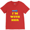 i am with her V-Neck Tee
