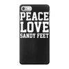 peace. love. sandy feet. iPhone 7 Case