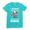 i know when those sleigh bells ring Ladies Fitted T-Shirt