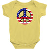 flag us flag peace independence day Baby Onesie