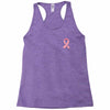 breast cancer ribbon survivor pocket Racerback Tank