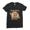 take it easy Ladies Fitted T-Shirt