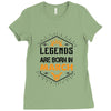Legends Are Born In March Ladies Fitted T-Shirt