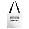 my name is awesome Tote Bags