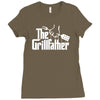 the grillfather  funny bbq Ladies Fitted T-Shirt