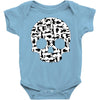 cat skull Baby Bodysuit