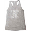 the more people i meet the more i love my dog Racerback Tank