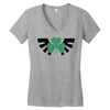 zelda logo treffle trois feuilles Women's V-Neck T-Shirt