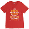 All Men Are Created Equal But Only The Best Are Born In February V-Neck Tee