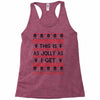 Emo Gothic Ugly Christmas Sweater Racerback Tank