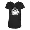 nerd penguin Maternity Scoop Neck T-shirt