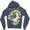salmon likes wasabi Zipper Hoodie
