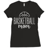 basketball mom Ladies Fitted T-Shirt