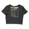 October Girl Facts Scorpio Crop Top